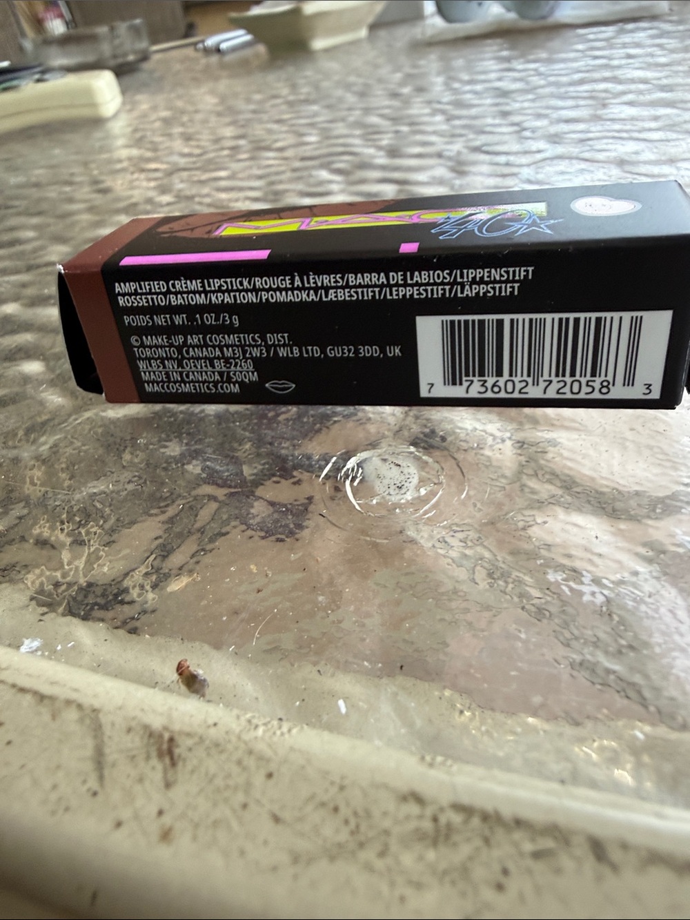 MAC Cosmetics Lipstick Box with Brown and Pink Accents - Picture 2 of 4